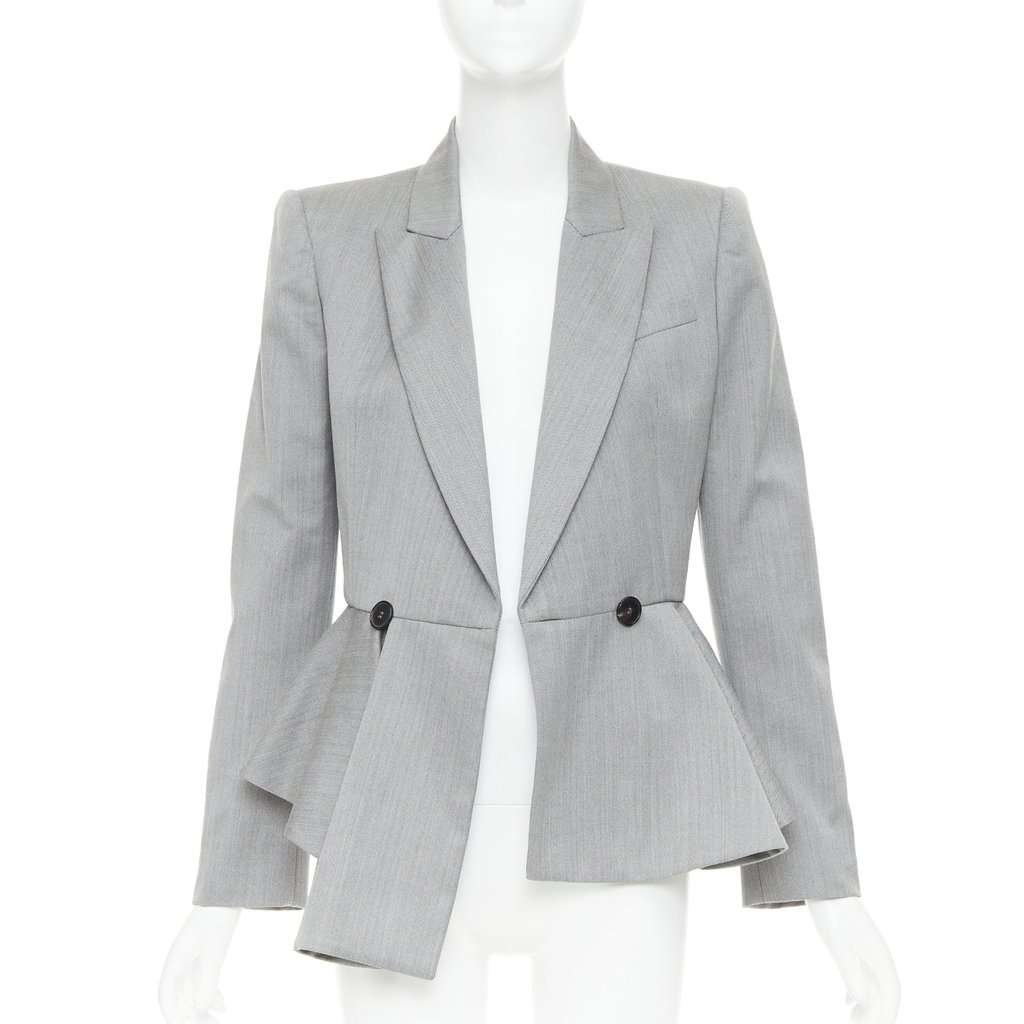 Alexander McQueen Grey Wool Jacket Grey Wool Very good condition - Inside View