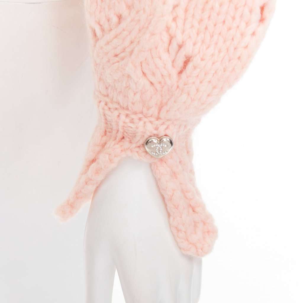 Chanel Pink Wool Knitwear Pink Wool Very good condition - Back View