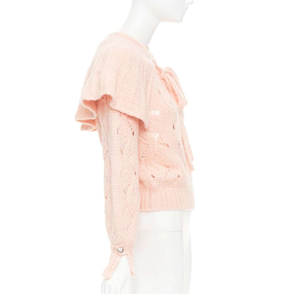 Chanel Pink Wool Knitwear Pink Wool Very good condition - Model View
