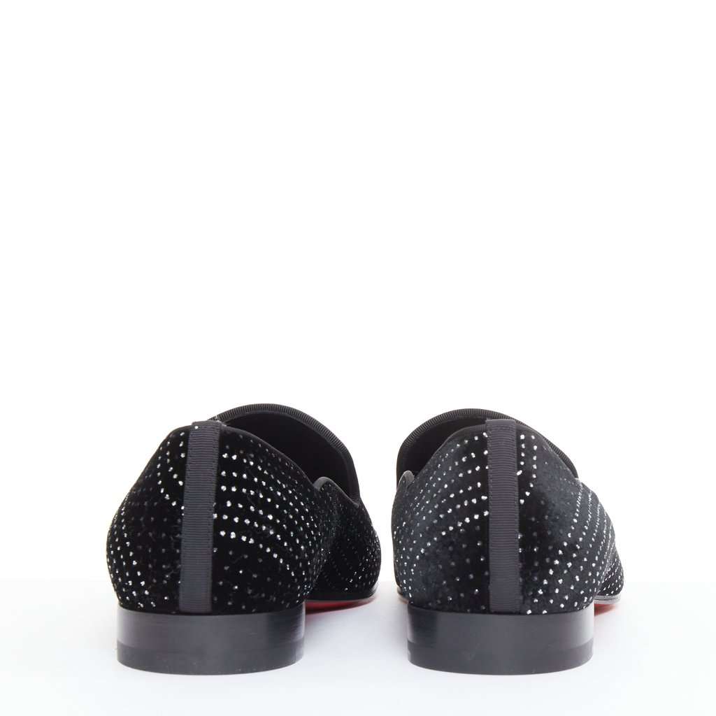 Christian Louboutin Dandy Chick Orlato Flat Velvet River Black Velvet Never worn - Box View