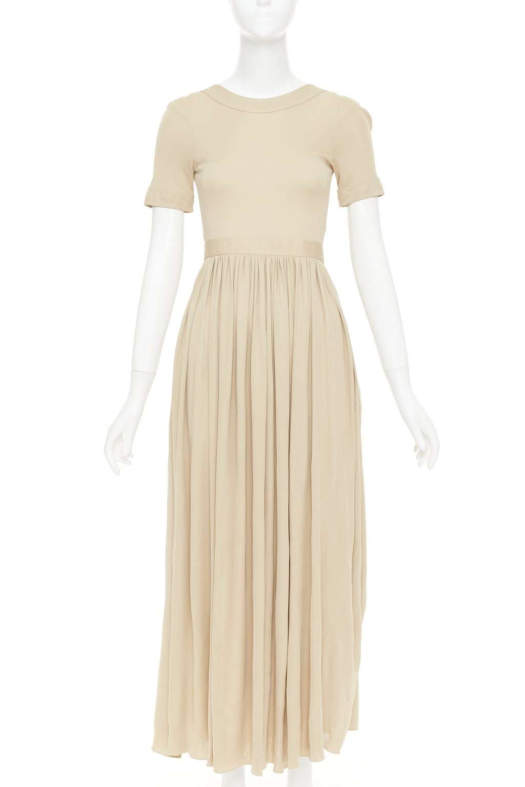 Celine Beige Viscose Dress Beige Viscose Fair condition - Back View