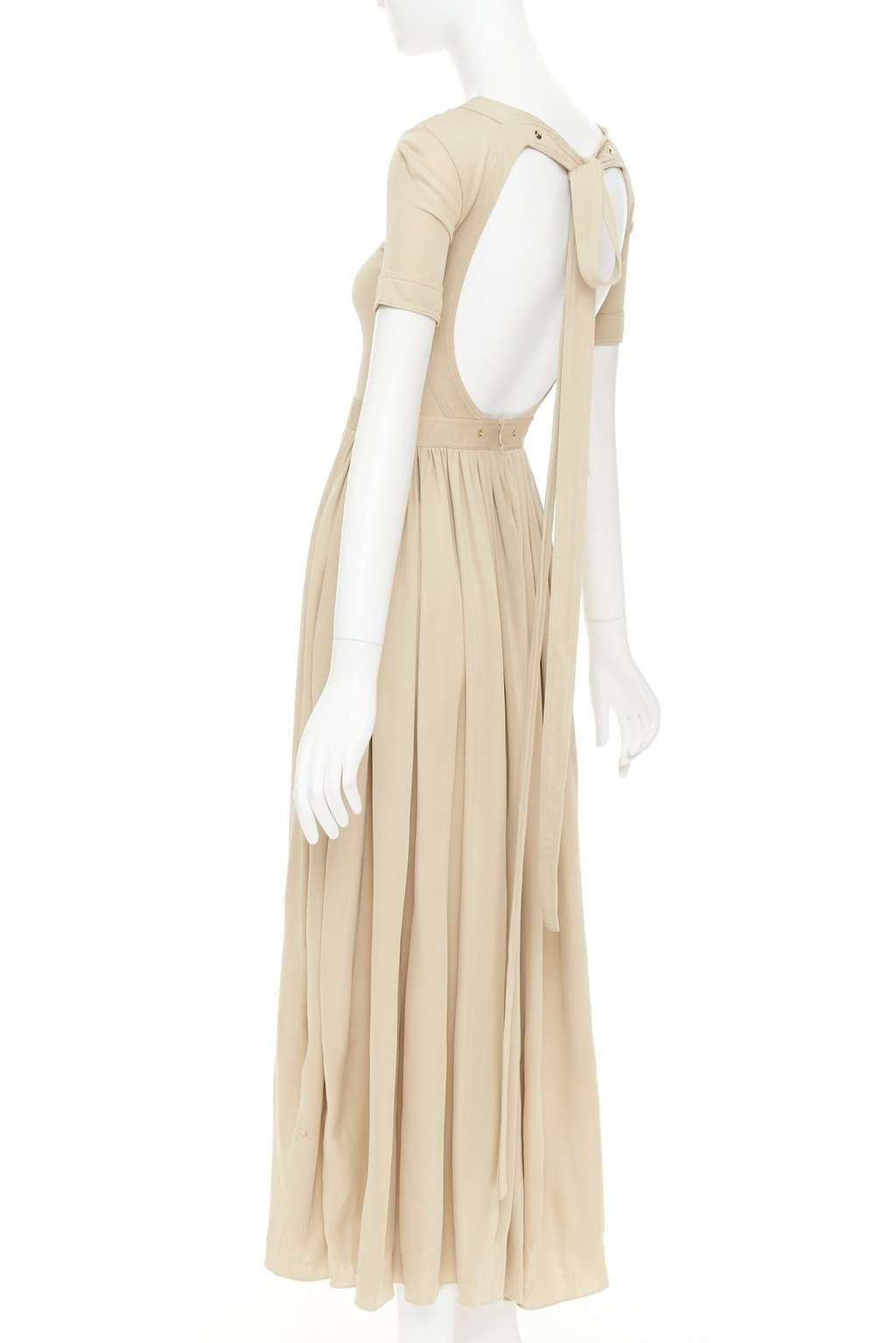 Celine Beige Viscose Dress Beige Viscose Fair condition - Box View