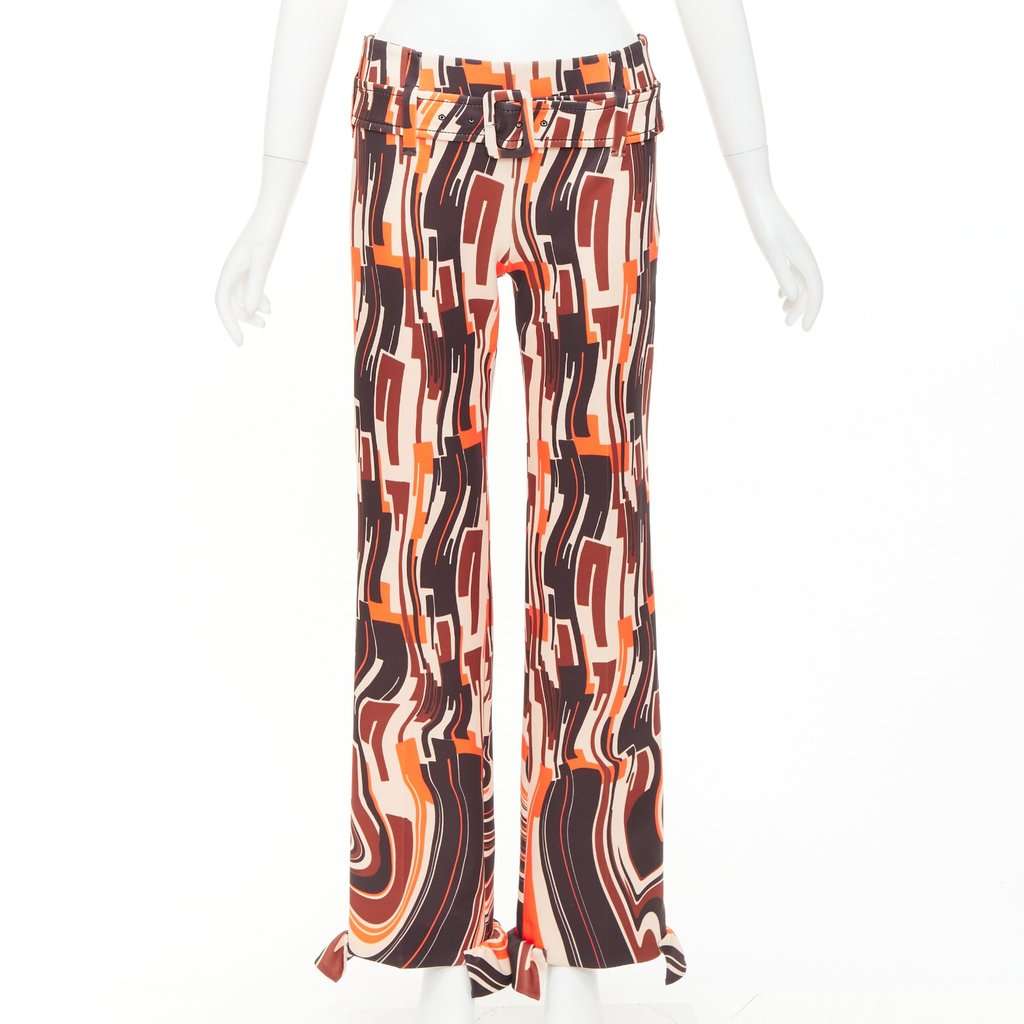 Prada Orange Trouser Orange Never worn, with tag - Front View