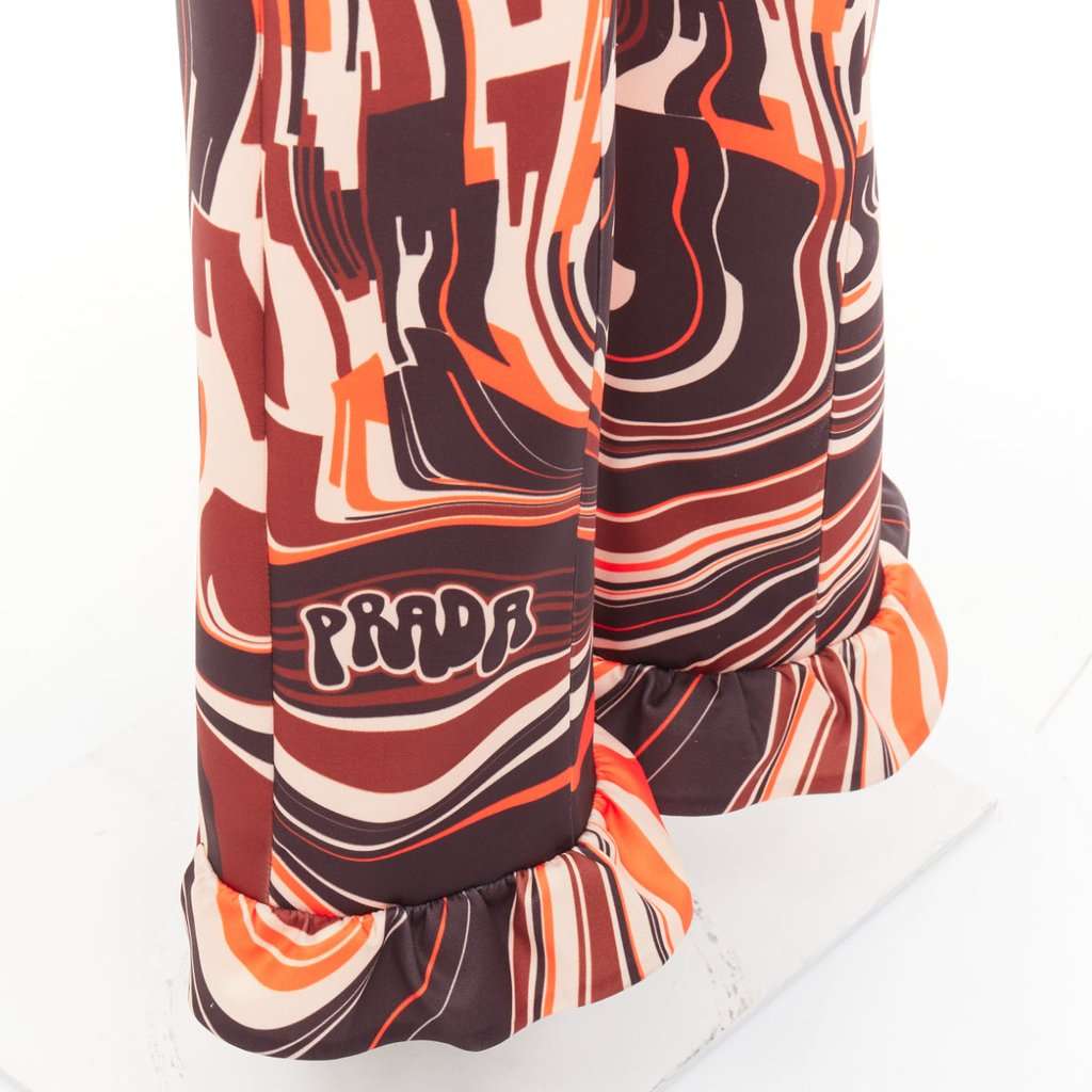 Prada Orange Trouser Orange Never worn, with tag - Back View
