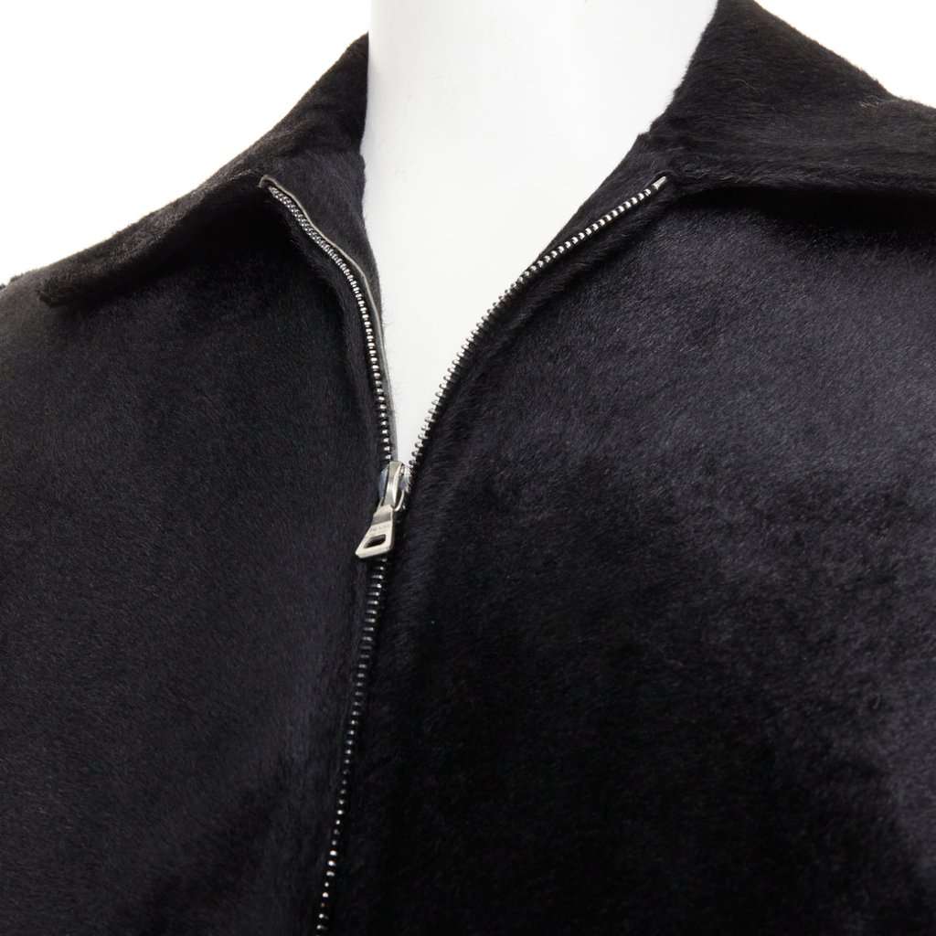 Prada Black Leather Coat Black Leather Good condition - Back View