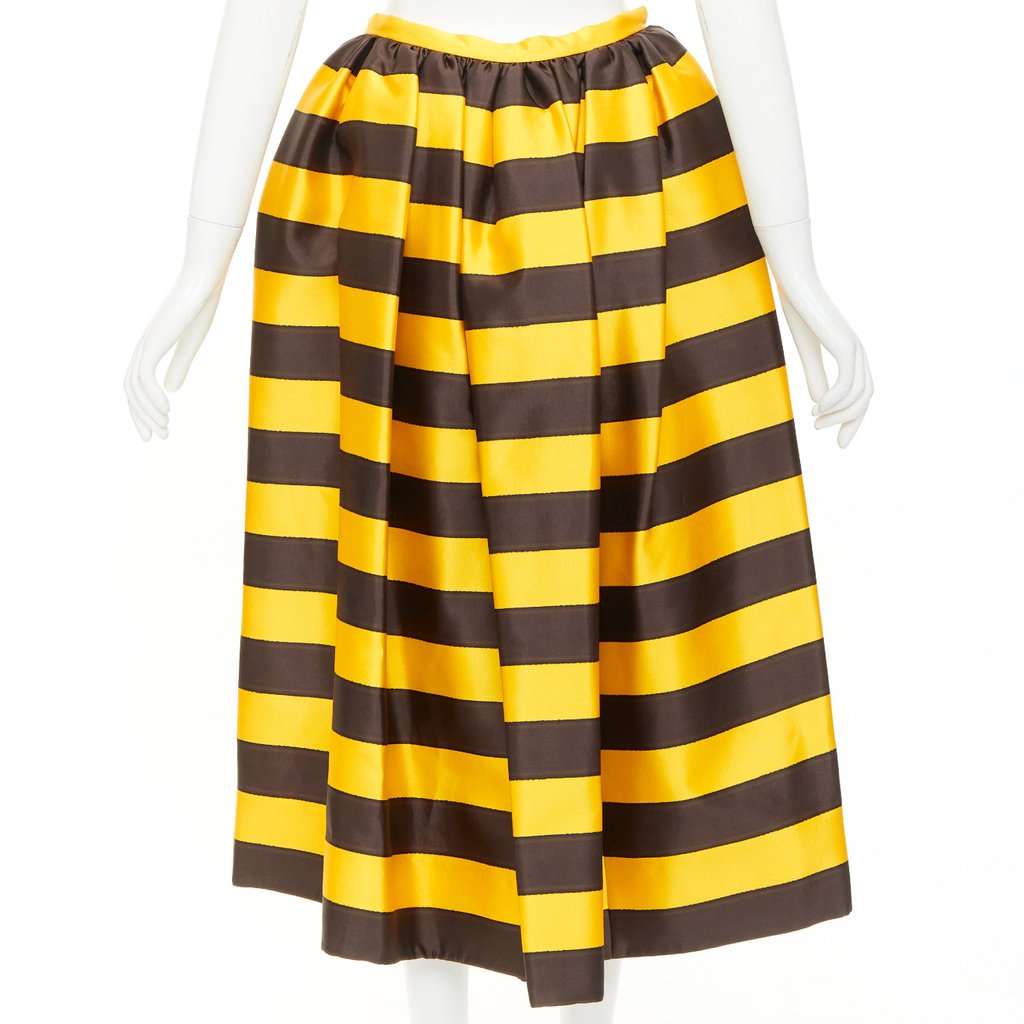 Prada Yellow Silk Skirt Yellow Silk Never worn, with tag - Box View