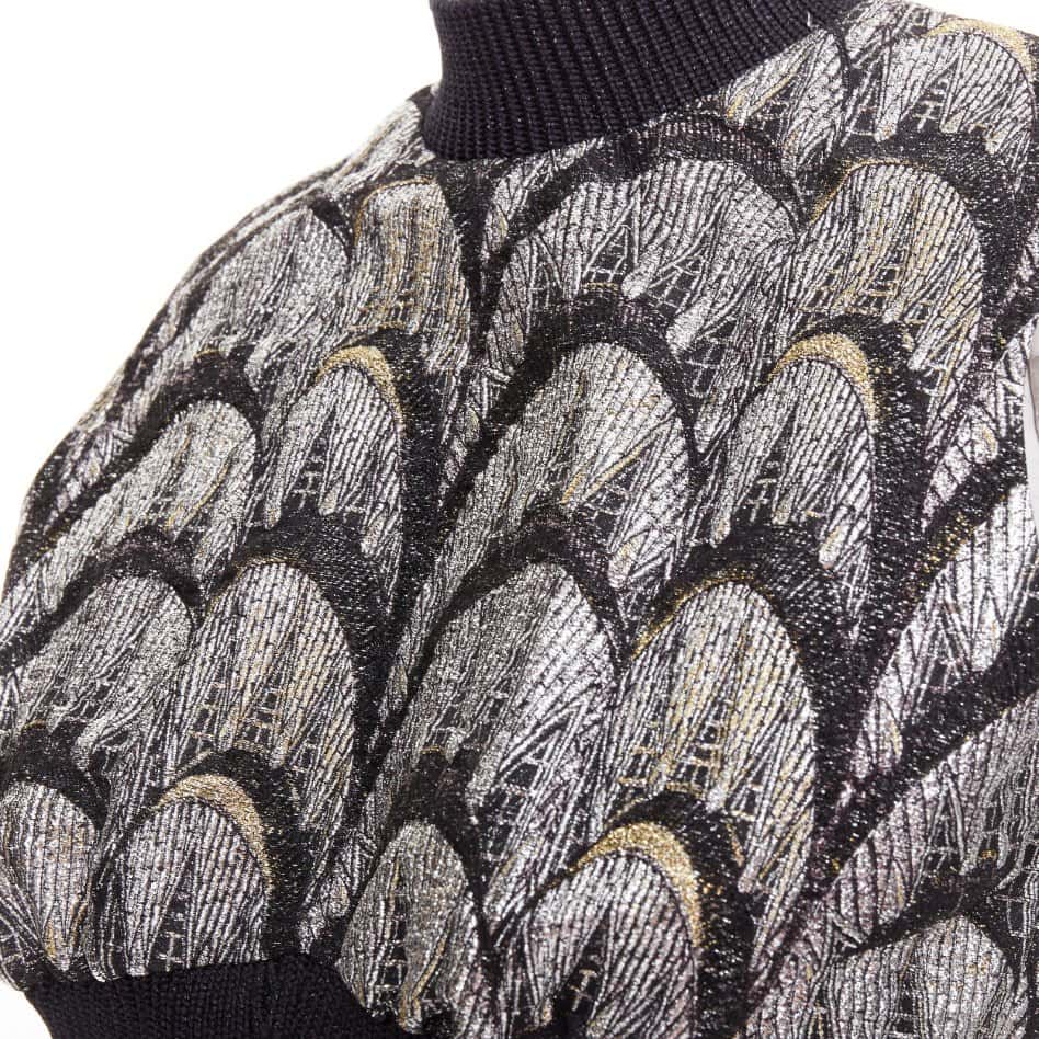 Louis Vuitton Black Polyester Top Black Polyester Never worn, with tag - Back View