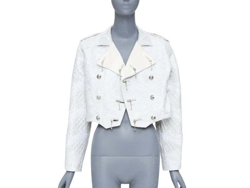 Louis Vuitton Ecru Polyester Jacket Ecru Polyester Very good condition - Front View