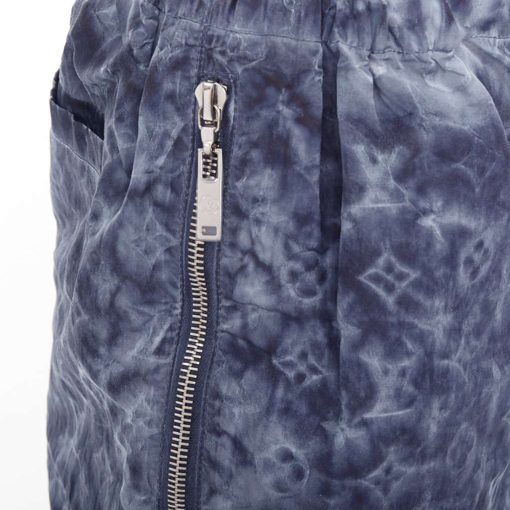 Louis Vuitton Blue Polyester Shorts Blue Polyester Very good condition - Back View