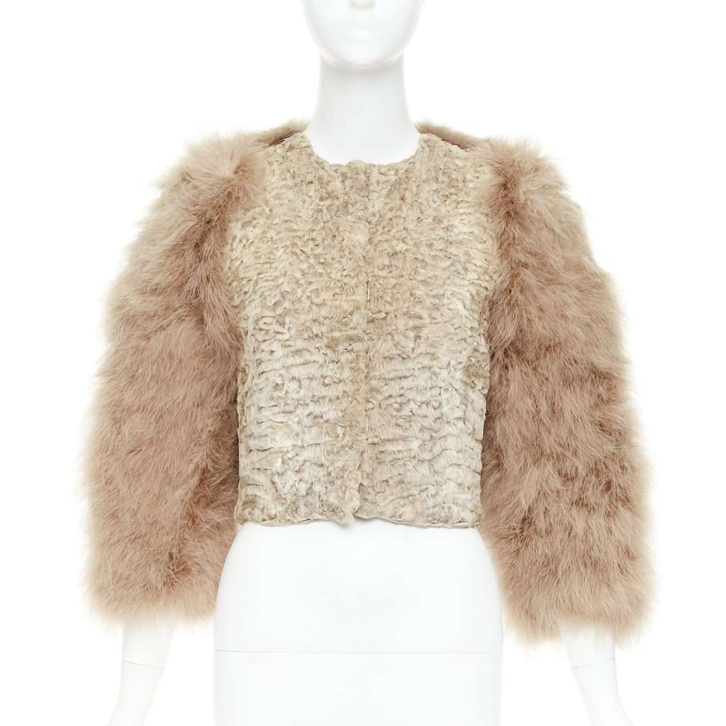 Givenchy Beige Fur Jacket Beige Fur Very good condition - Inside View
