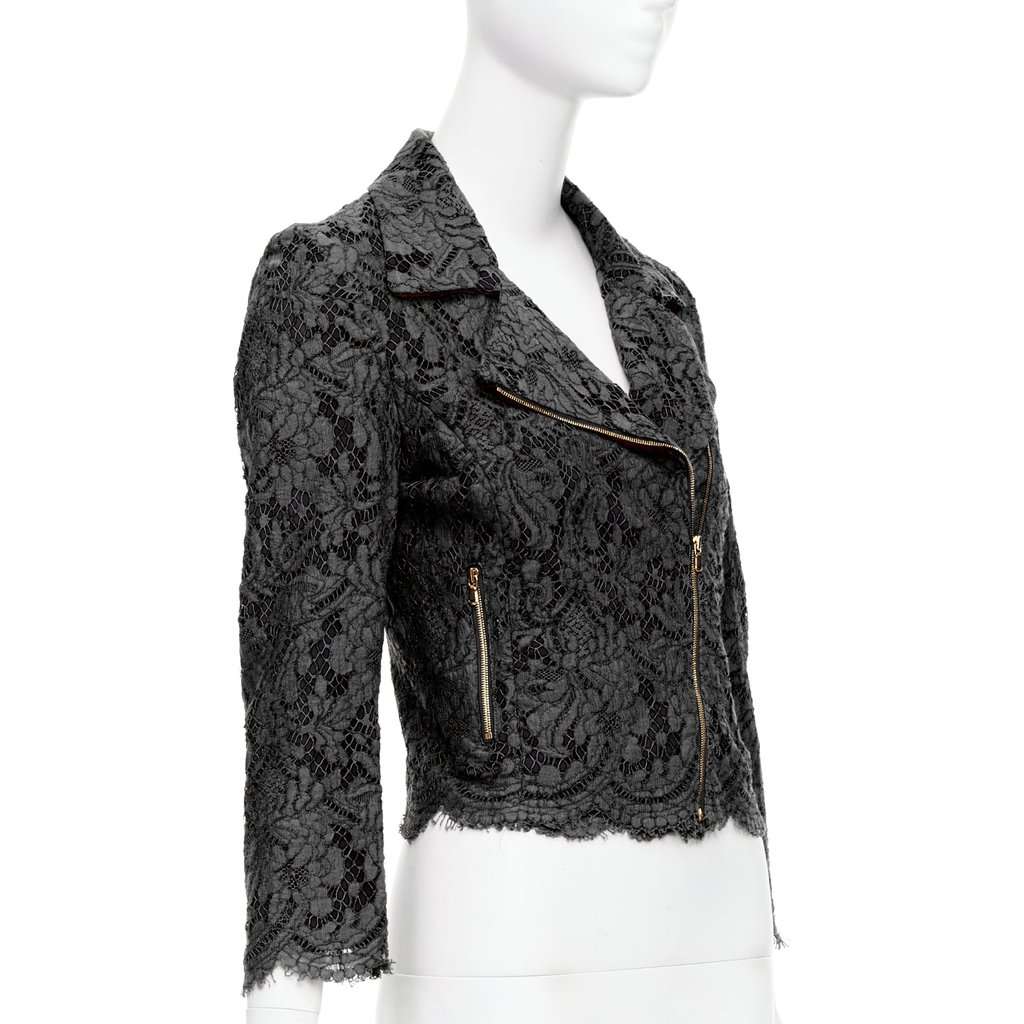 MSGM Black Biker Jacket Black Very good condition - Model View