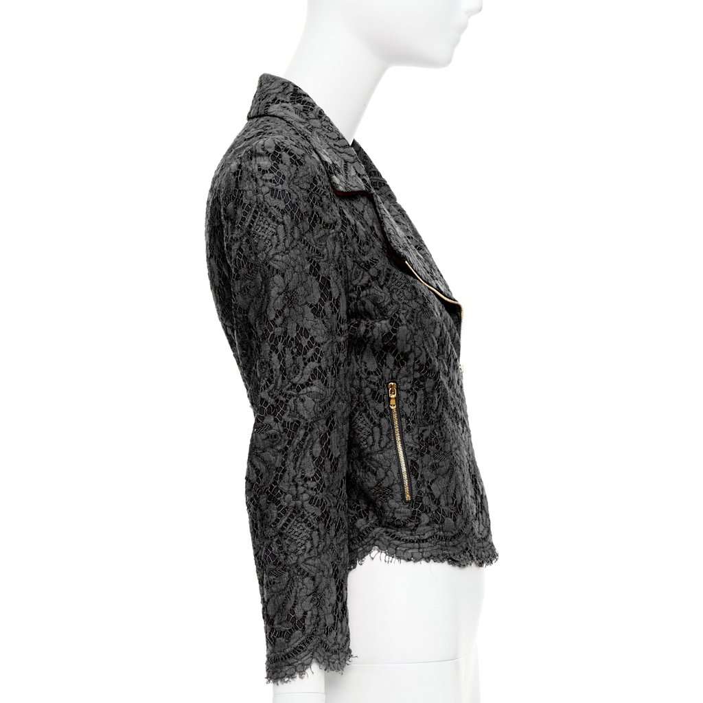 MSGM Black Biker Jacket Black Very good condition - Box View