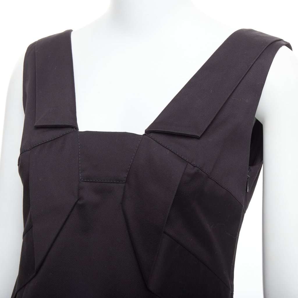Gucci Origami Pleat Dress Black Cotton Very good condition - Back View