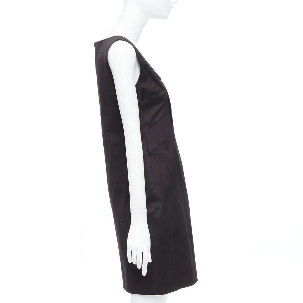 Gucci Origami Pleat Dress Black Cotton Very good condition - Model View