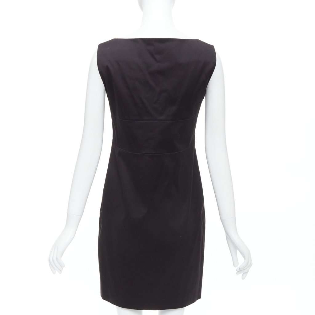 Gucci Origami Pleat Dress Black Cotton Very good condition - Box View