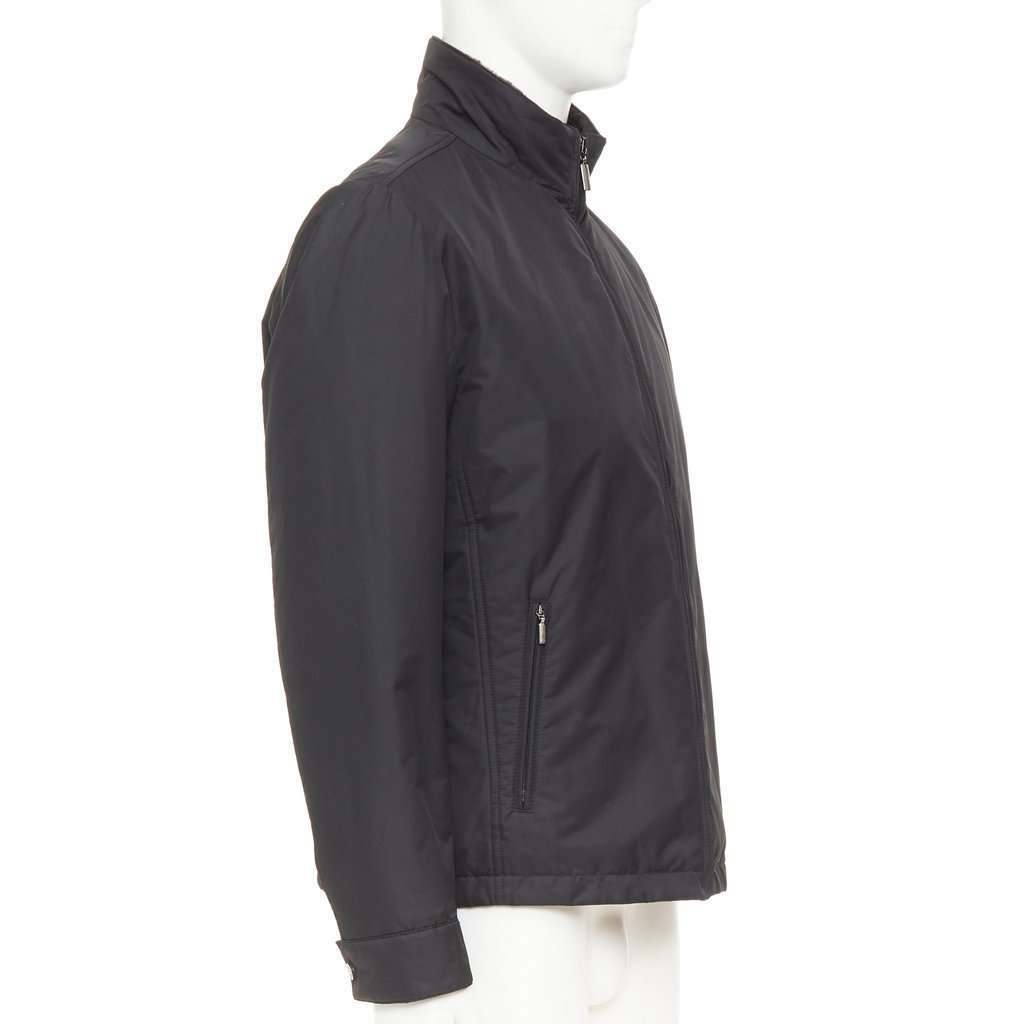 Brioni Black Polyester Coat Black Polyester Very good condition - Model View