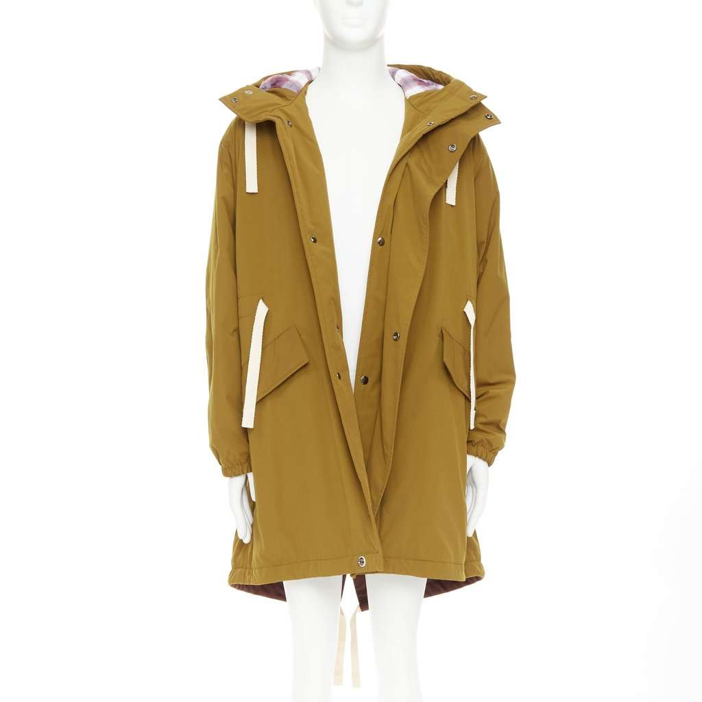 Acne Studios Brown Polyester Coat Brown Polyester Very good condition - Front View