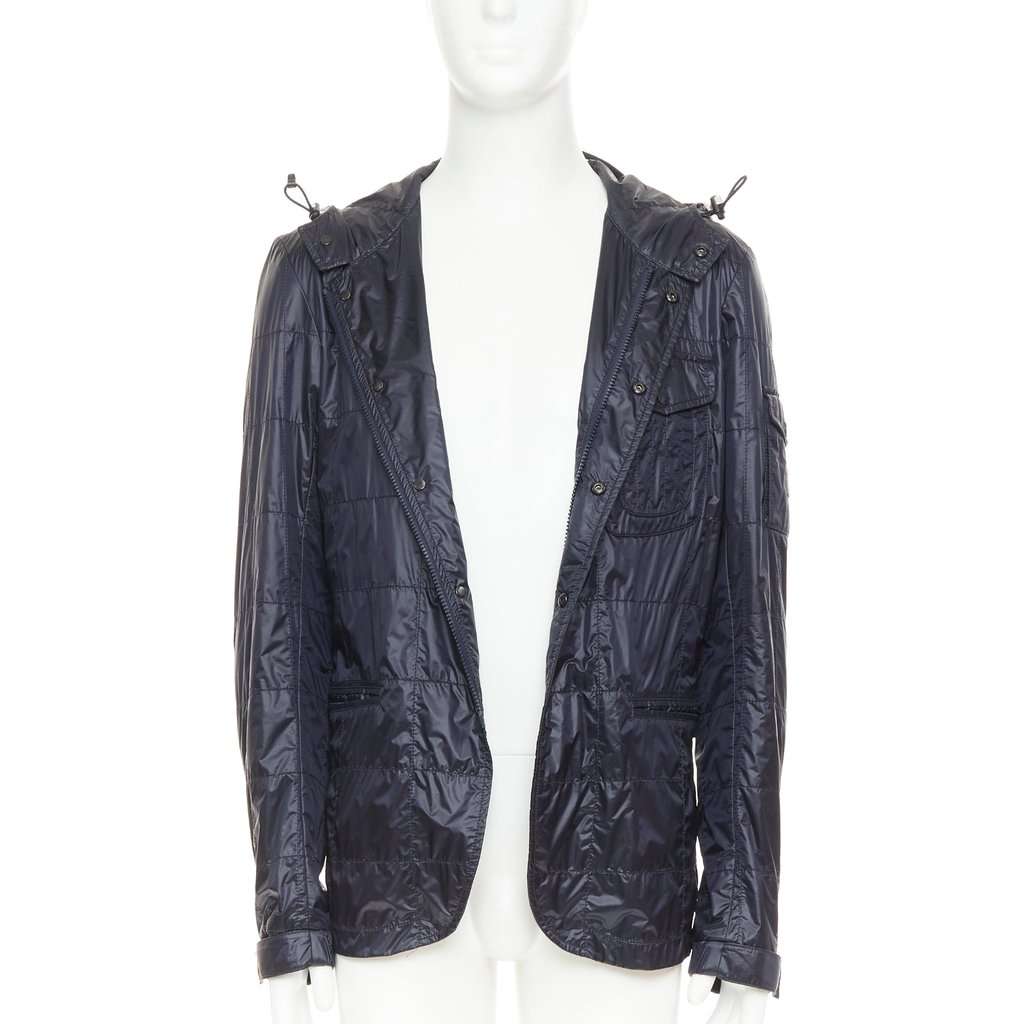 Moncler Sauldre Giubbotto Navy Good condition - Inside View