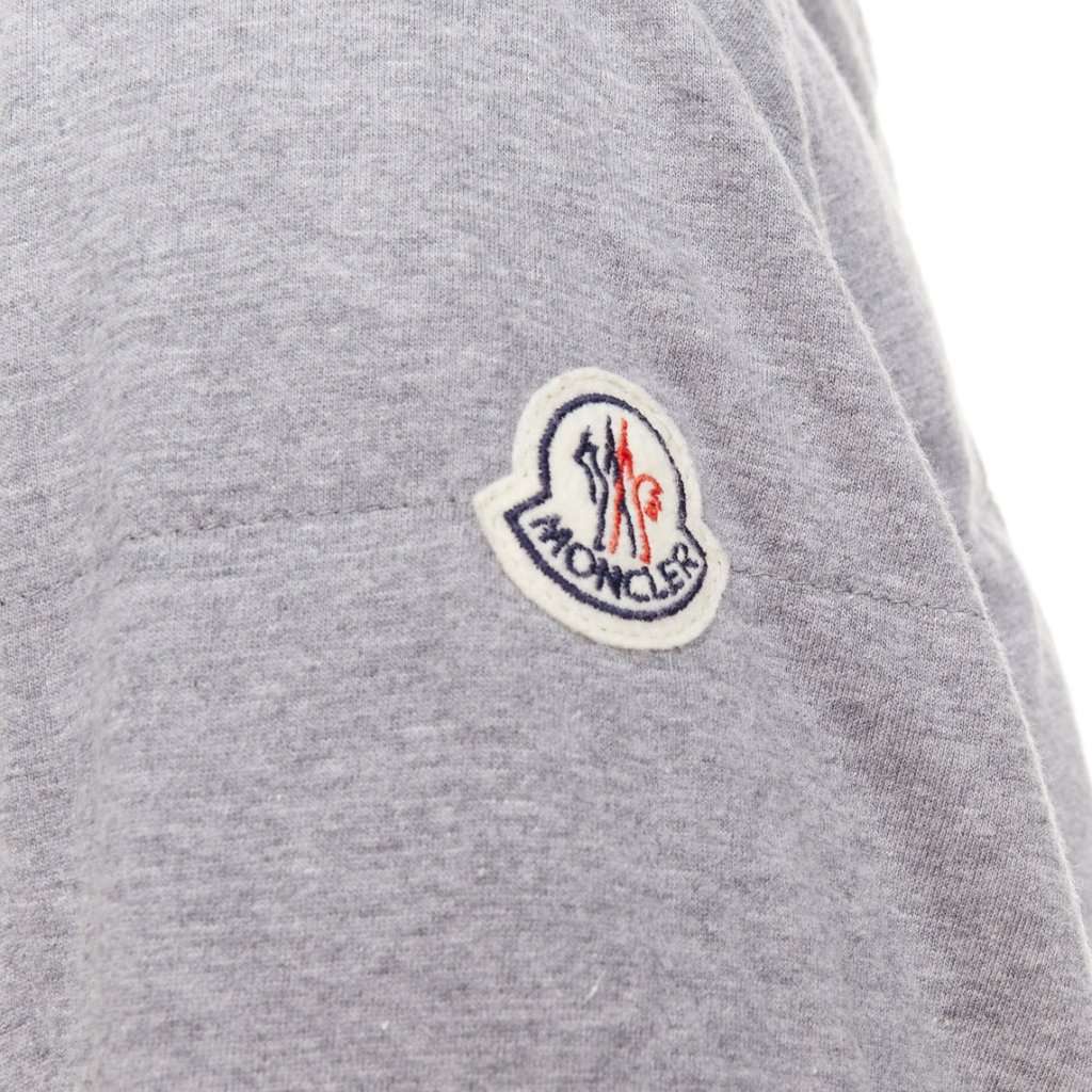 Moncler Lefort Giubbotto Grey Cotton Very good condition - Back View