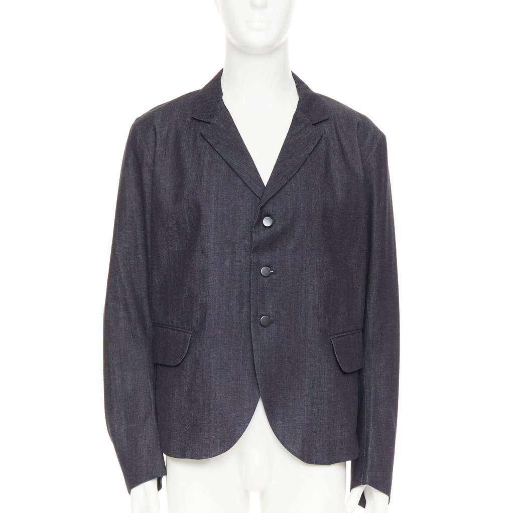 CHRISTOPHE NEMETH Blue Cotton Jacket Blue Cotton Very good condition - Front View