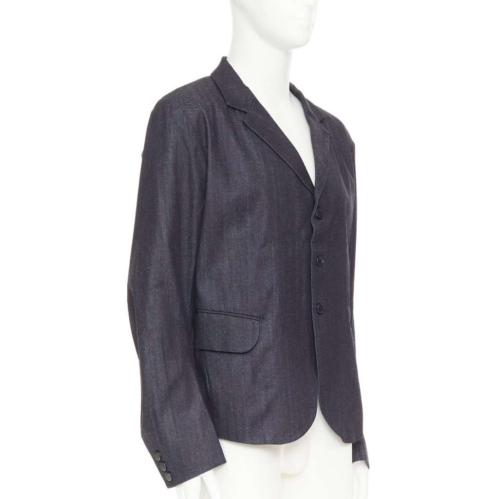 CHRISTOPHE NEMETH Blue Cotton Jacket Blue Cotton Very good condition - Inside View
