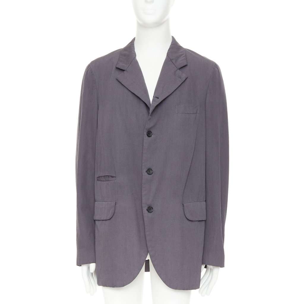 Comme Des Garcons Grey Wool Jacket Grey Wool Very good condition - Front View