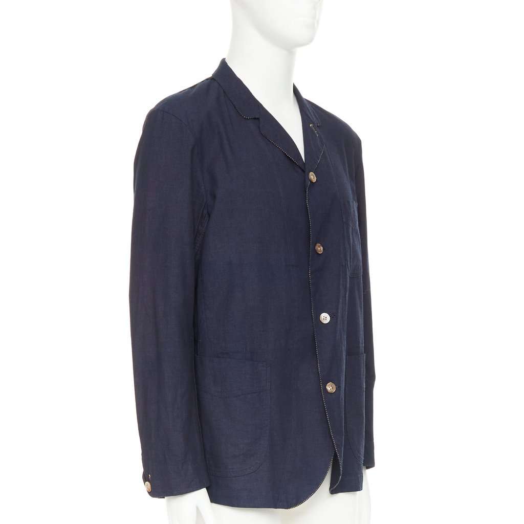45RPM Blue Cotton Jacket Blue Cotton Very good condition - Inside View