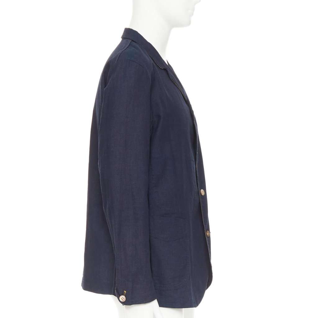 45RPM Blue Cotton Jacket Blue Cotton Very good condition - Model View
