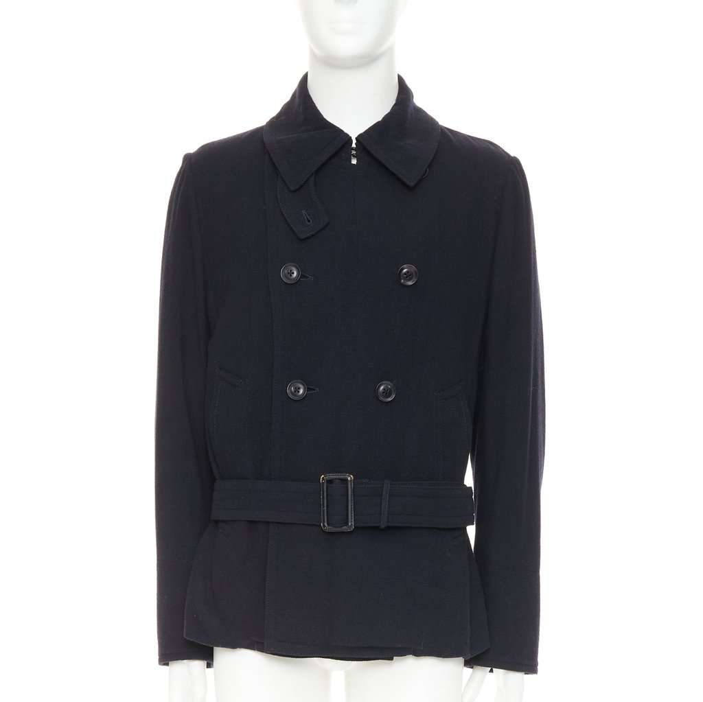 Yohji Yamamoto Black Wool Jacket Black Wool Good condition - Front View