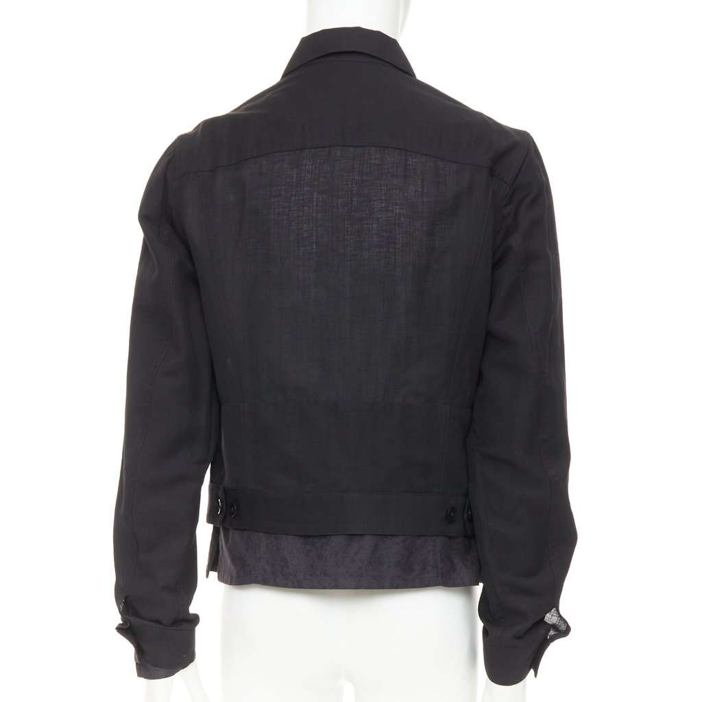 Yohji Yamamoto Black Wool Jacket Black Wool Very good condition - Box View