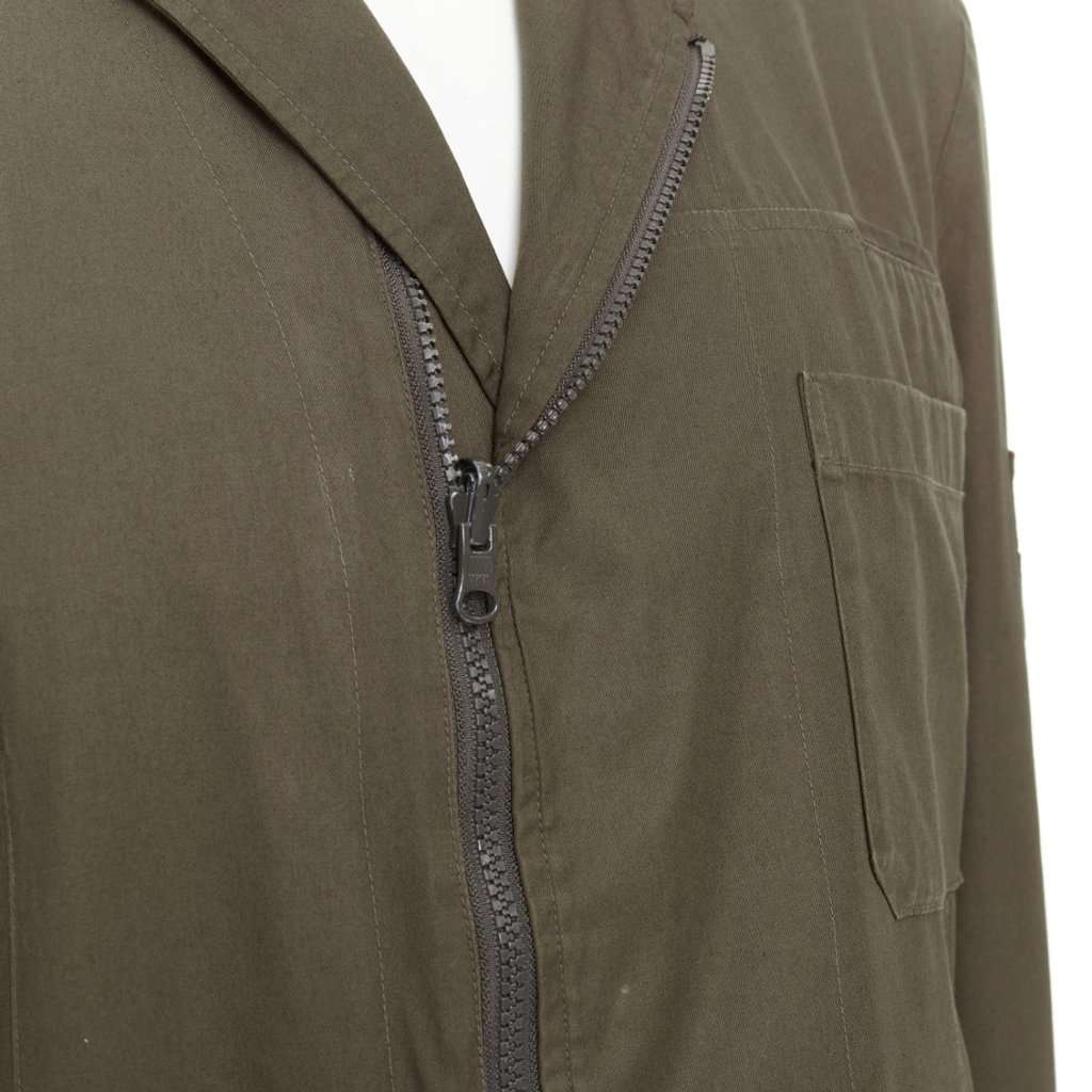 Yohji Yamamoto Green Cotton Jacket Green Cotton Fair condition - Back View