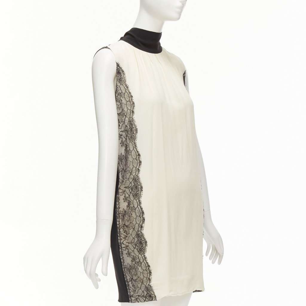 D&G Lace Side Trim Dress Black Silk Very good condition - Inside View