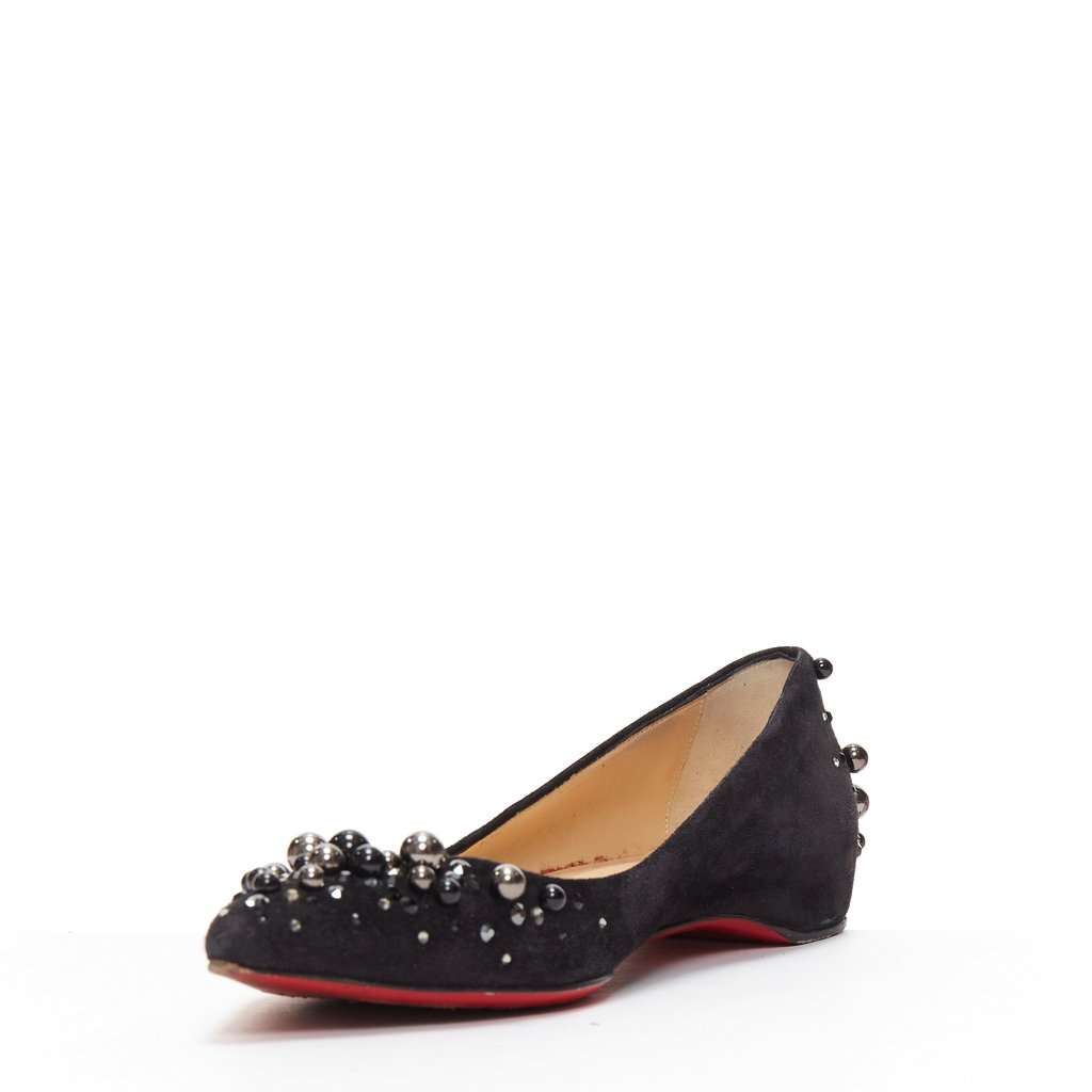 Christian Louboutin Veau Velours Black Suede Very good condition - Box View