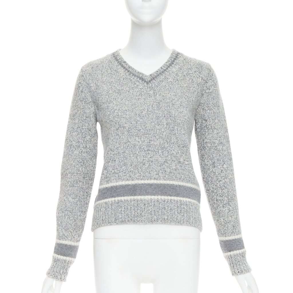 Dior Grey Wool Knitwear Grey Wool Very good condition - Front View