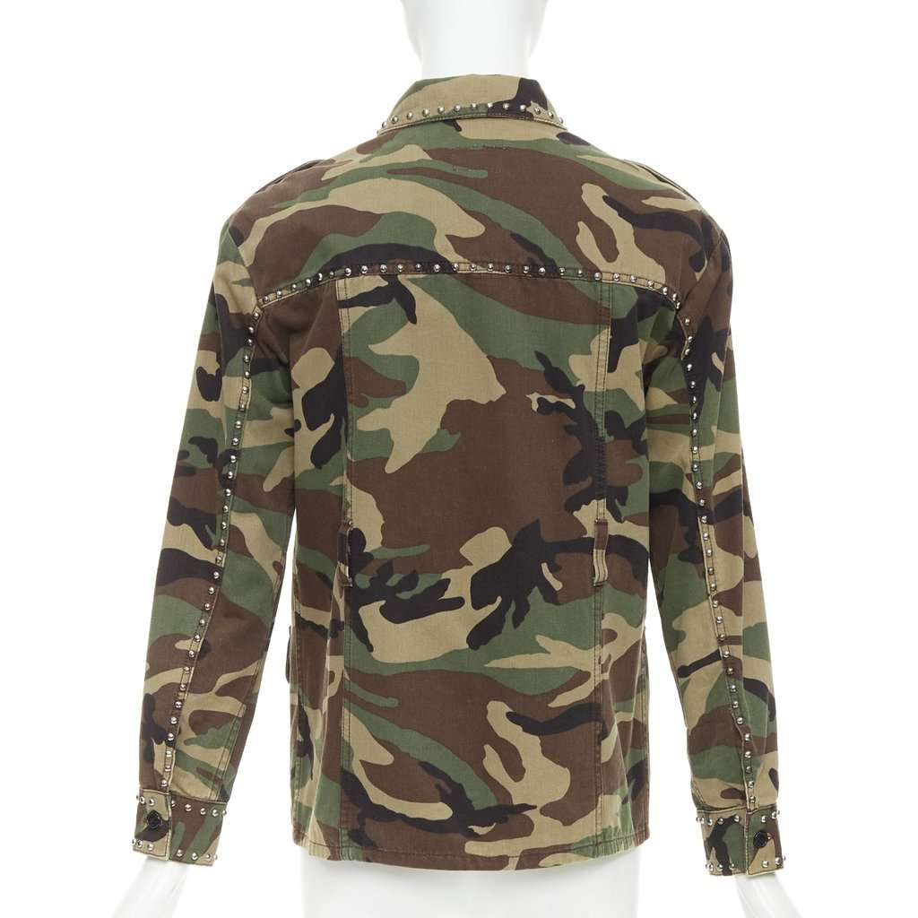 Saint Laurent Green Cotton Coat Green Cotton Good condition - Box View