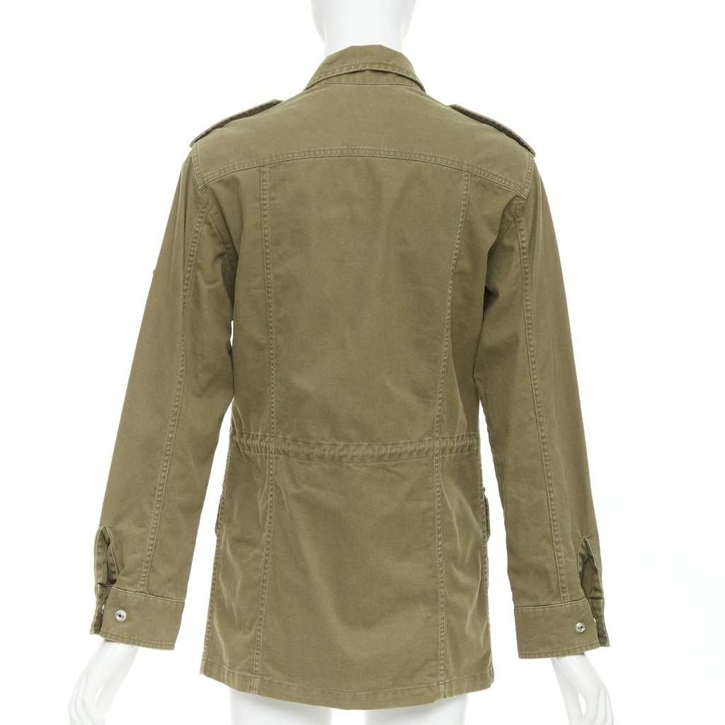 Saint Laurent Green Cotton Coat Green Cotton Very good condition - Box View