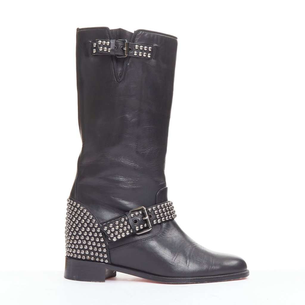 Christian Louboutin Bicloubutu Black Leather Good condition - Front View