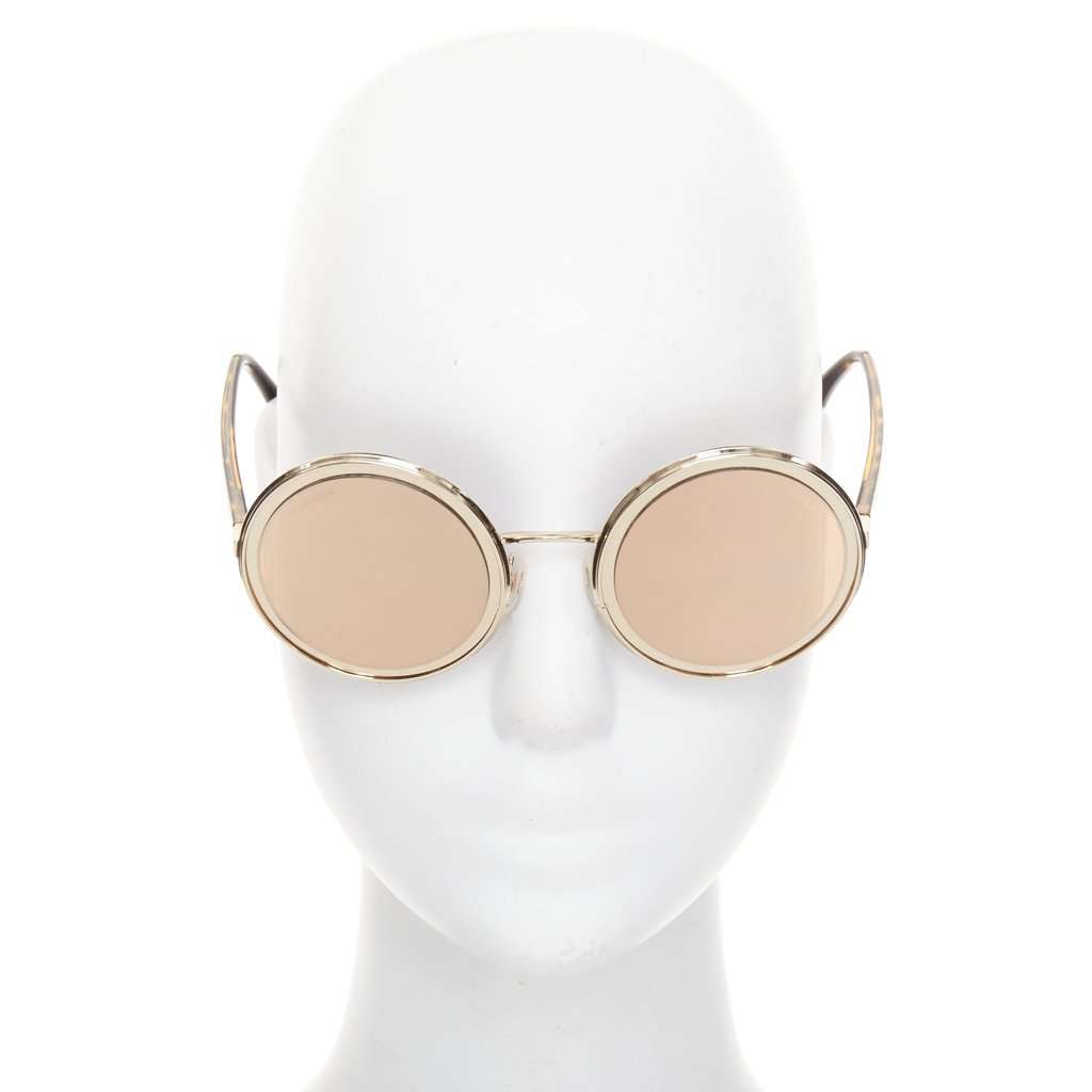 Chanel Gold Metal Sunglasses Gold Metal Very good condition - Inside View