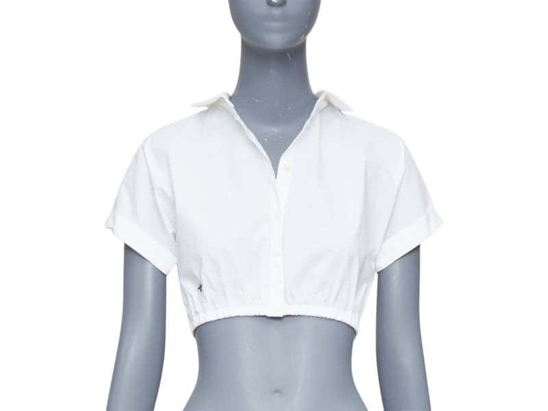 Dior White Cotton Top White Cotton Very good condition - Front View
