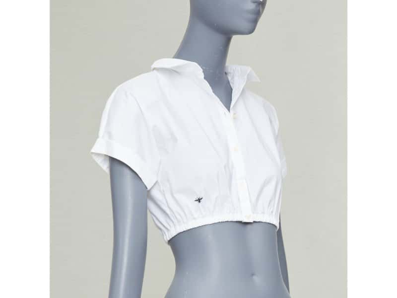 Dior White Cotton Top White Cotton Very good condition - Inside View