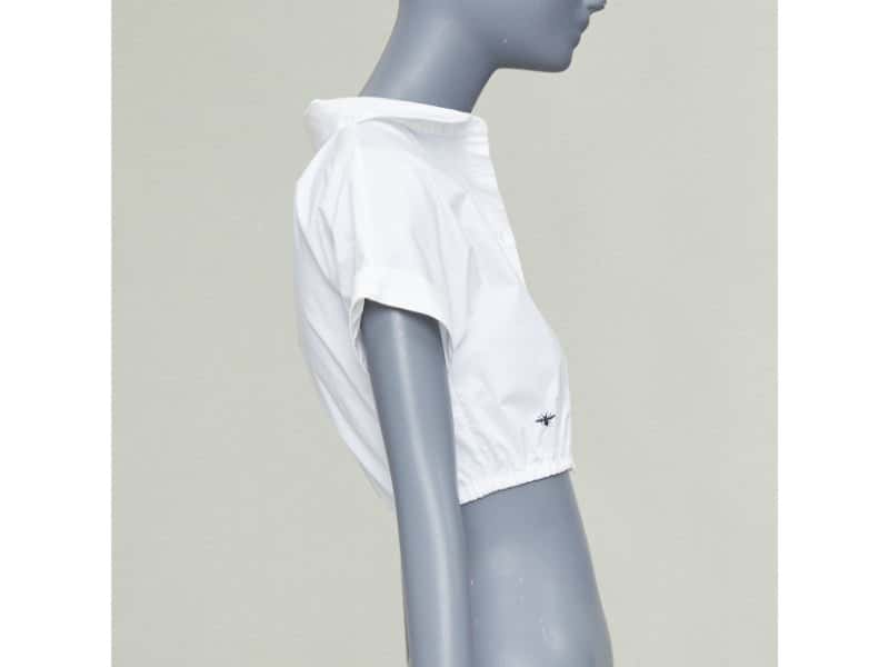Dior White Cotton Top White Cotton Very good condition - Model View