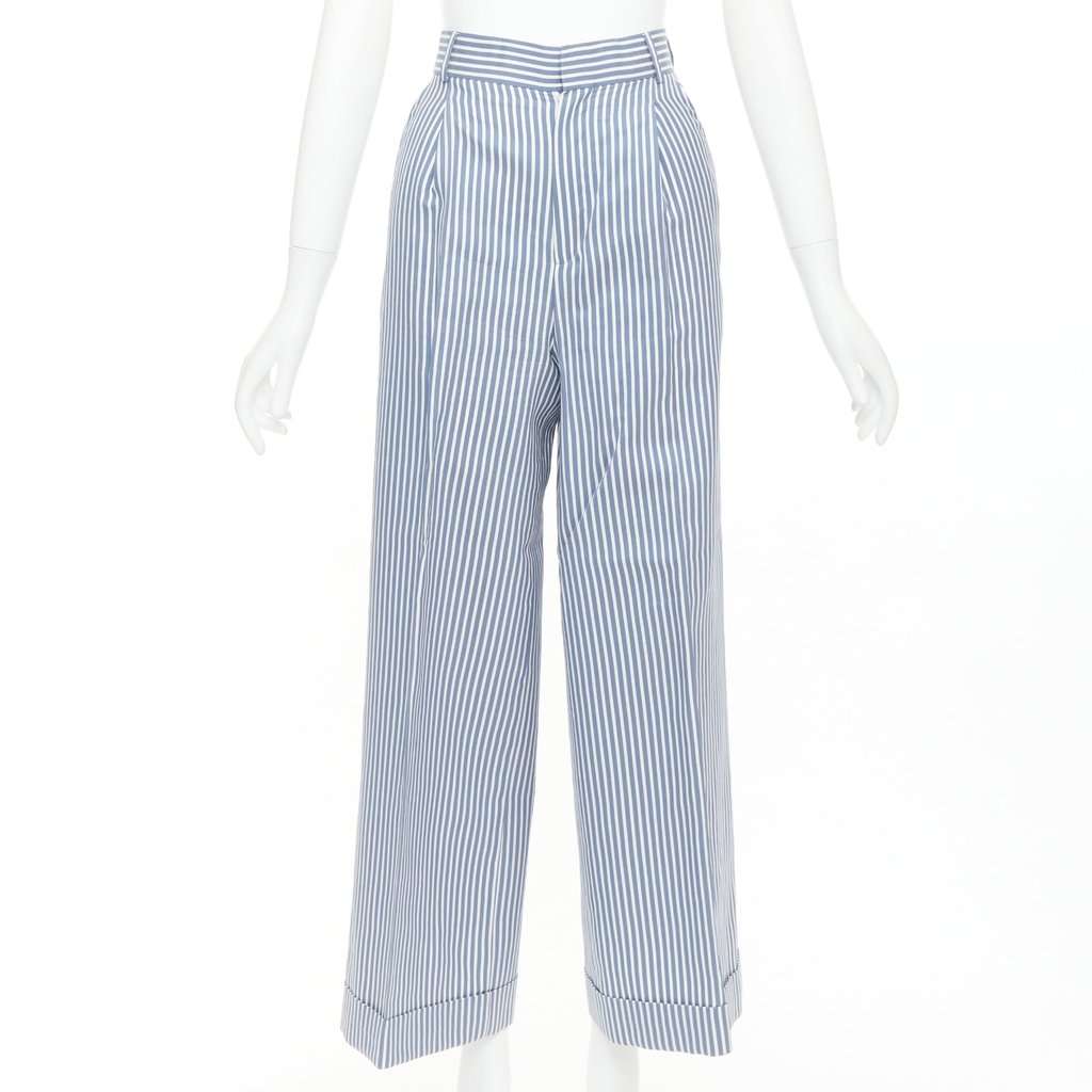 Dior Blue Silk Trouser Blue Silk Very good condition - Front View