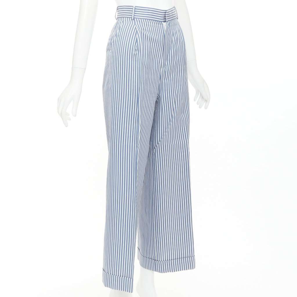 Dior Blue Silk Trouser Blue Silk Very good condition - Inside View