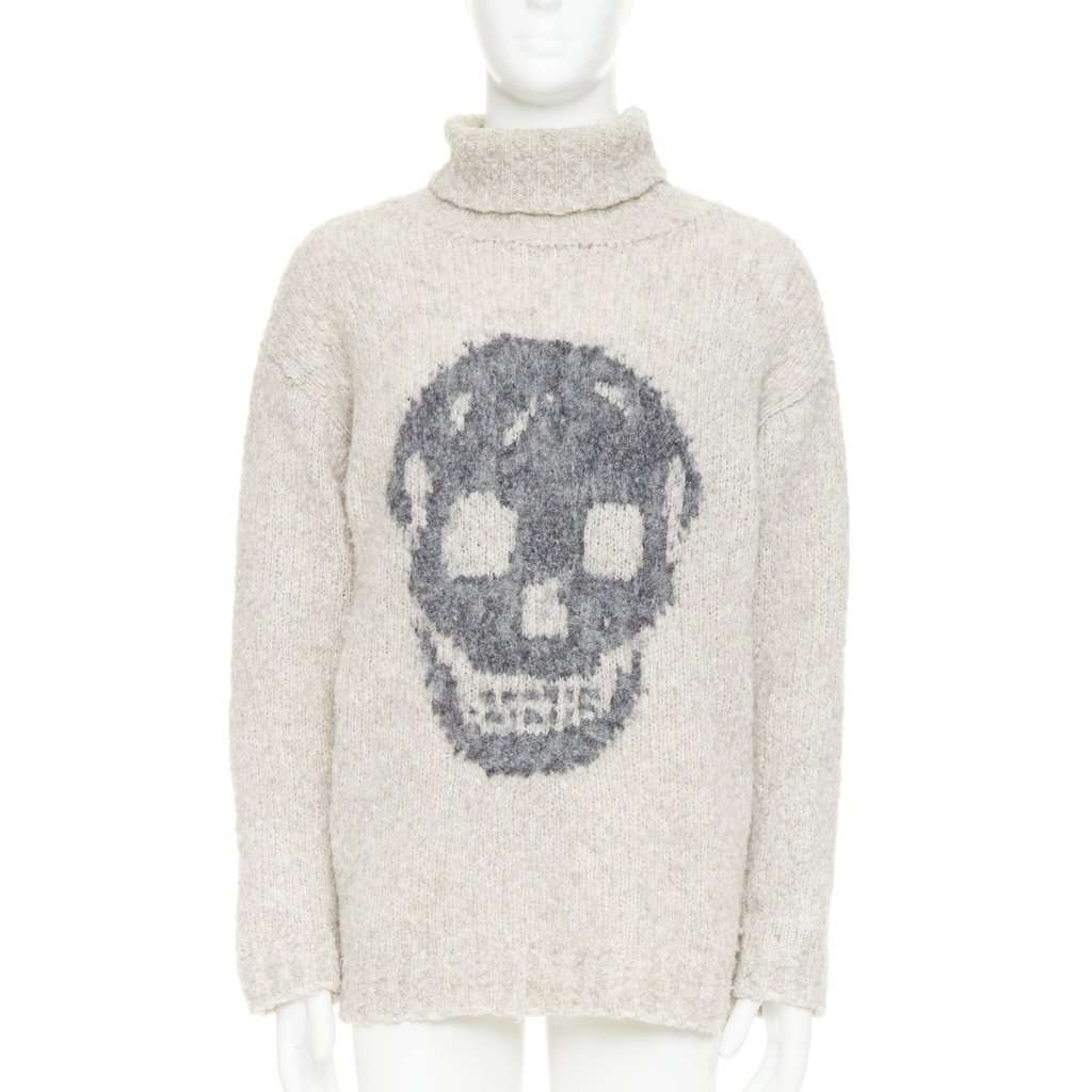 Alexander McQueen Grey Wool Knitwear Grey Wool Very good condition - Front View