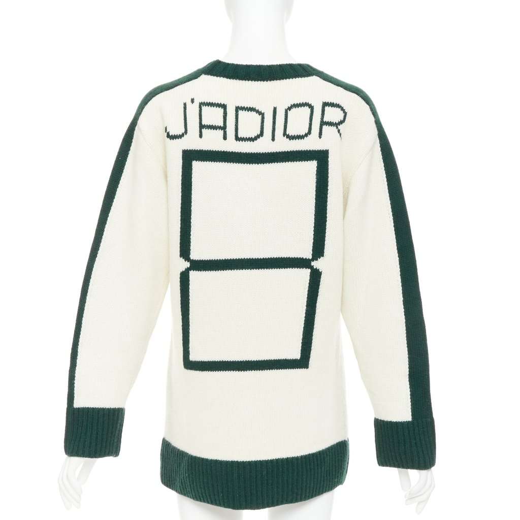 Dior Miss Dior Non Non Green Wool Fair condition - Back View