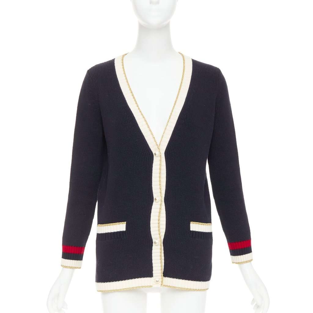 Gucci Navy Cotton Knitwear Navy Cotton Very good condition - Back View