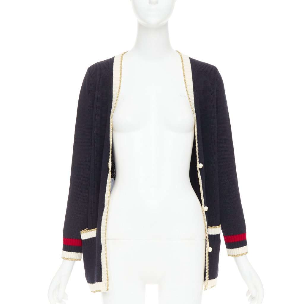 Gucci Navy Cotton Knitwear Navy Cotton Very good condition - Inside View