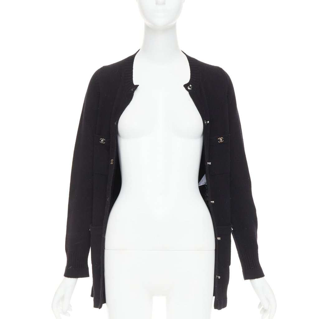 Chanel Black Cashmere Knitwear Black Cashmere Fair condition - Inside View