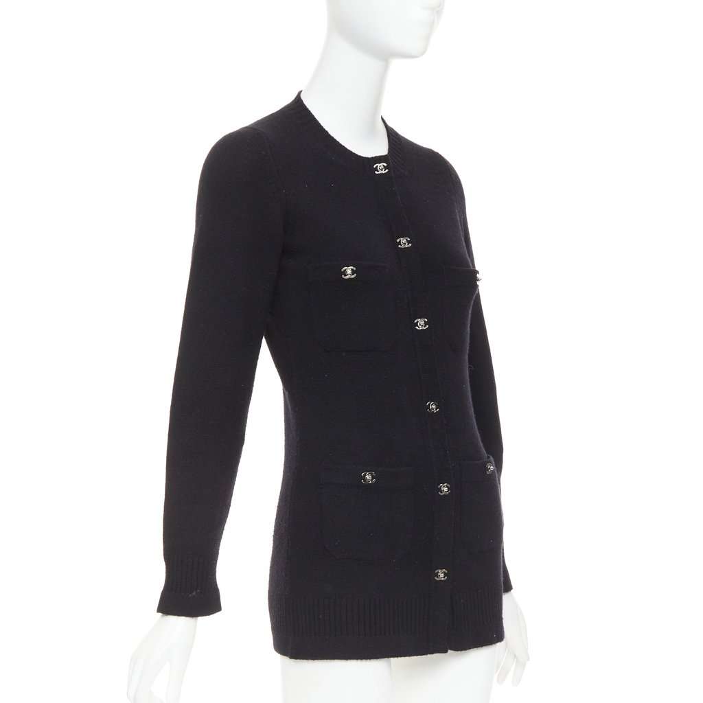 Chanel Black Cashmere Knitwear Black Cashmere Fair condition - Model View