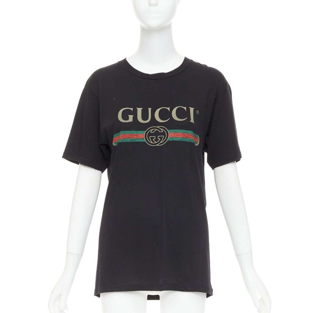 Gucci Black Cotton Top Black Cotton Very good condition - Front View